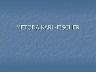 metoda karl fischer