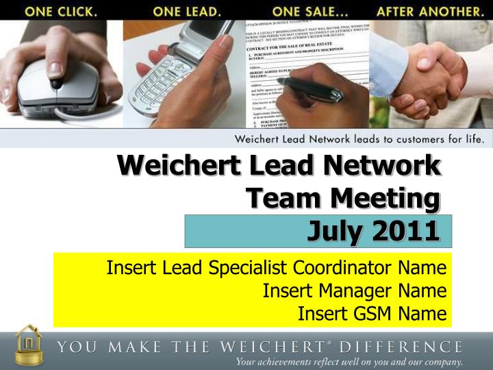 weichert lead network team meeting july 2011