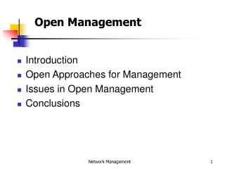 Open Management