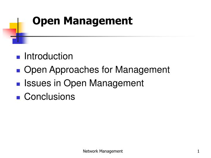open management