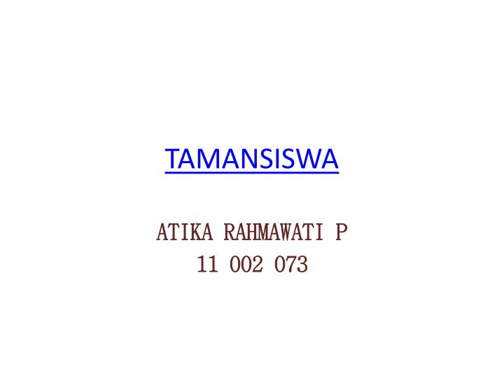 tamansiswa