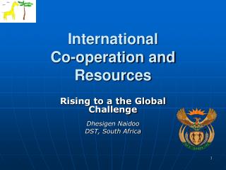 International Co-operation and Resources