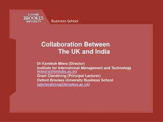 Collaboration Between The UK and India