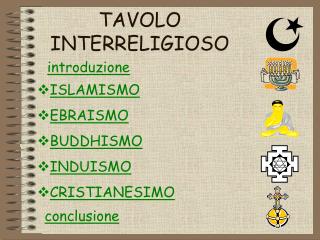 tavolo interreligioso