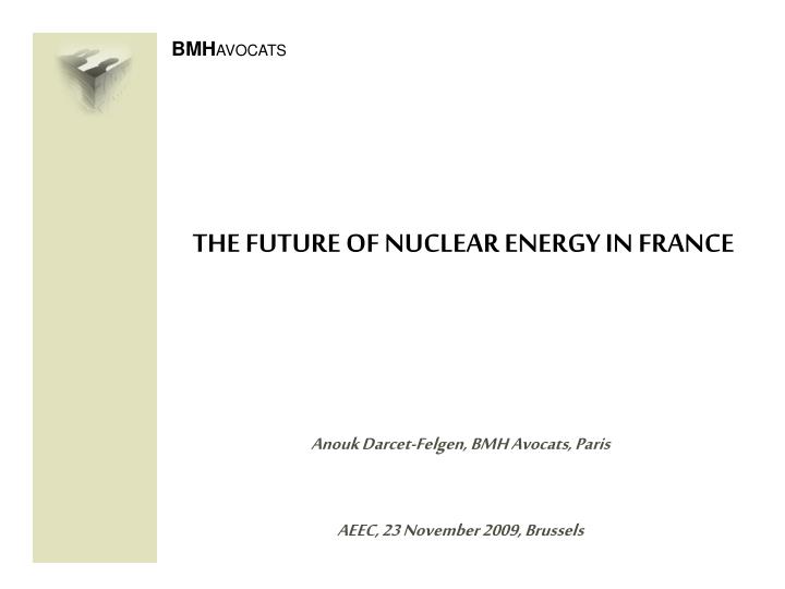 the future of nuclear energy in france