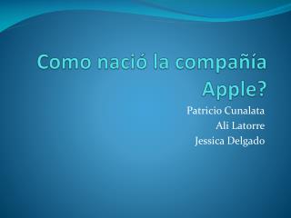 como naci la compa a apple