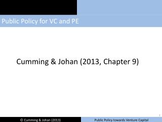 Public Policy for VC and PE