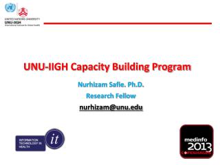 UNU-IIGH Capacity Building Program