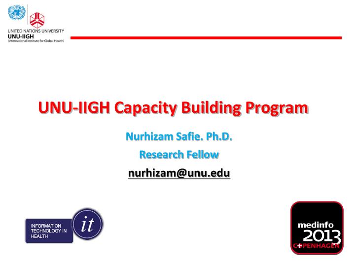 unu iigh capacity building program
