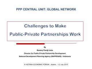 PPP CENTRAL UNIT: GLOBAL NETWORK