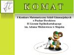 K O M A T - slide 1