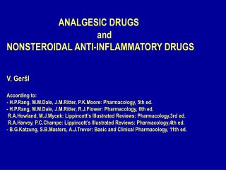 ANALGESIC DRUGS / 1/ MORPHINE - LIKE DRUGS (OPIOID, NARCOTIC ANALGESICS)