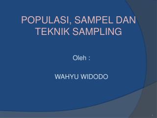 populasi sampel dan teknik sampling