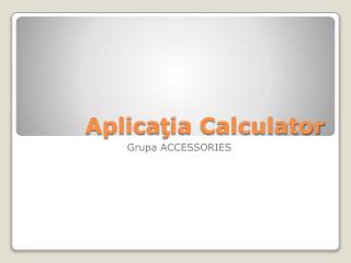 aplica ia calculator