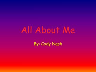 all about me
