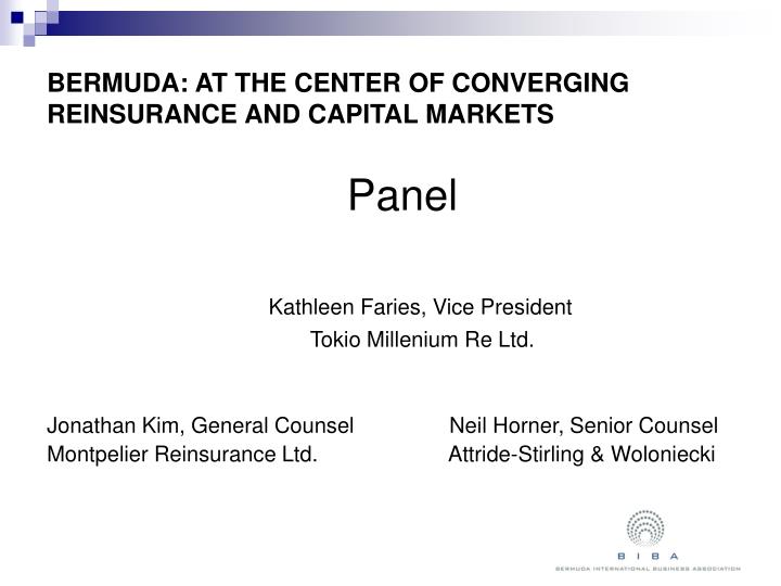 bermuda at the center of converging reinsurance and capital markets