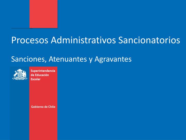 procesos administrativos sancionatorios