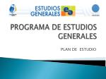 PROGRAMA DE ESTUDIOS GENERALES - slide 1