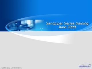 Sandpiper Series training June 2009