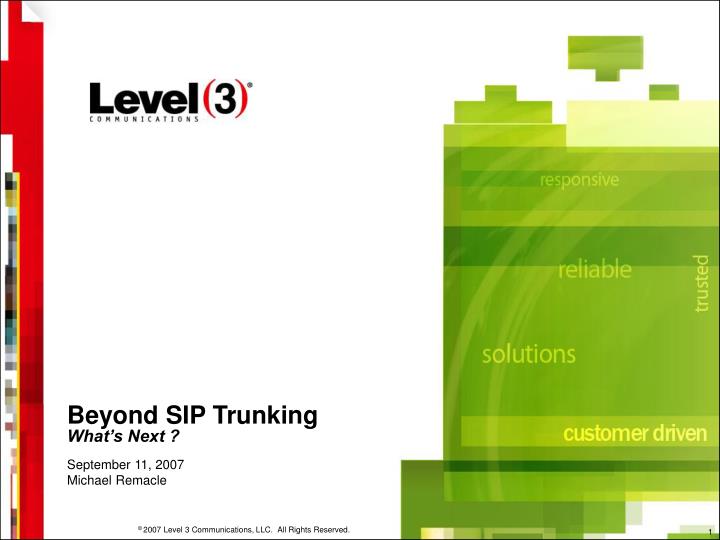 beyond sip trunking what s next