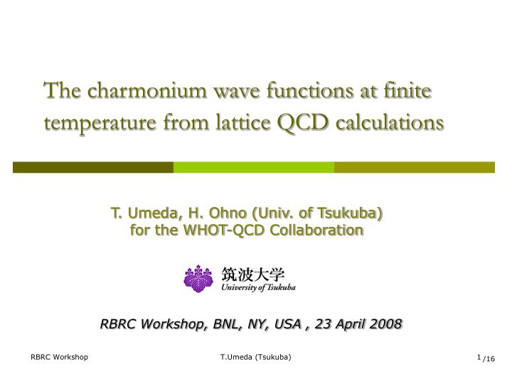 the charmonium wave functions at finite temperature from lattice qcd calculations