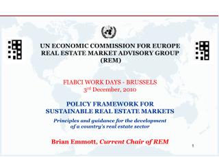 UN ECONOMIC COMMISSION FOR EUROPE REAL ESTATE MARKET ADVISORY GROUP (REM)