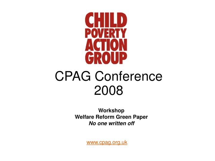 cpag conference 2008