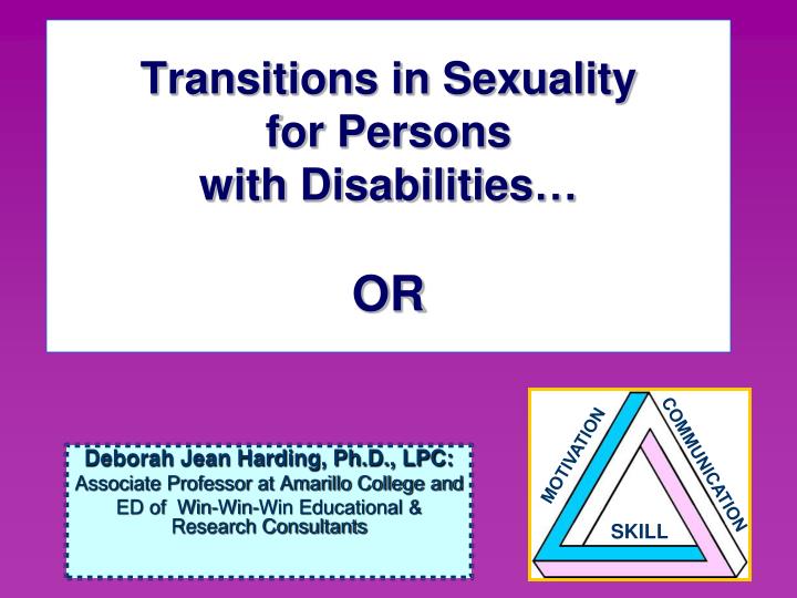 transitions in sexuality for persons with disabilities or