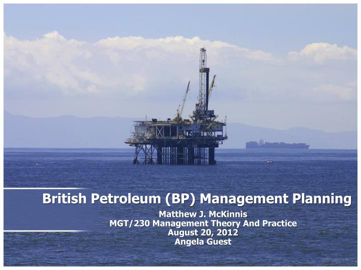 british petroleum bp management planning
