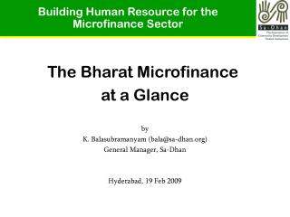 Building Human Resource for the Microfinance Sector