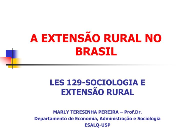 a extens o rural no brasil