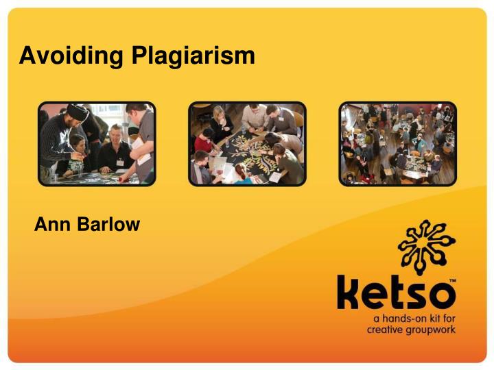 avoiding plagiarism