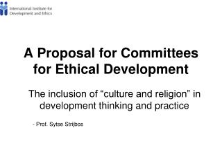 A Proposal for Committees for Ethical Development