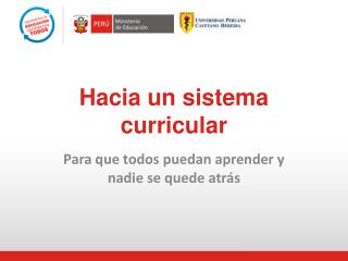 hacia un sistema curricular
