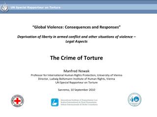 UN Special Rapporteur on Torture