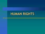 HUMAN RIGHTS - slide 1
