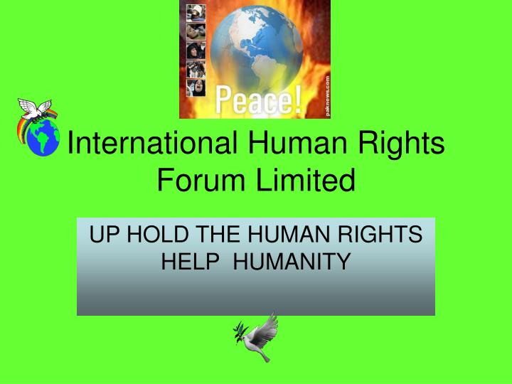 international human rights forum limited