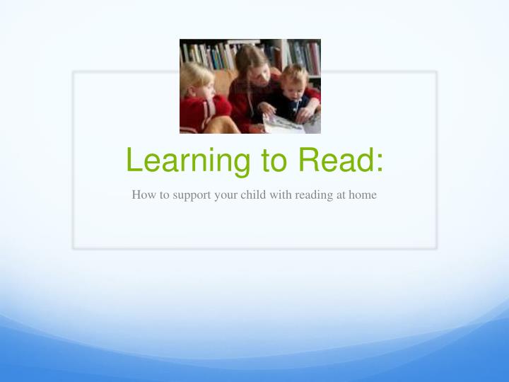 learning to read