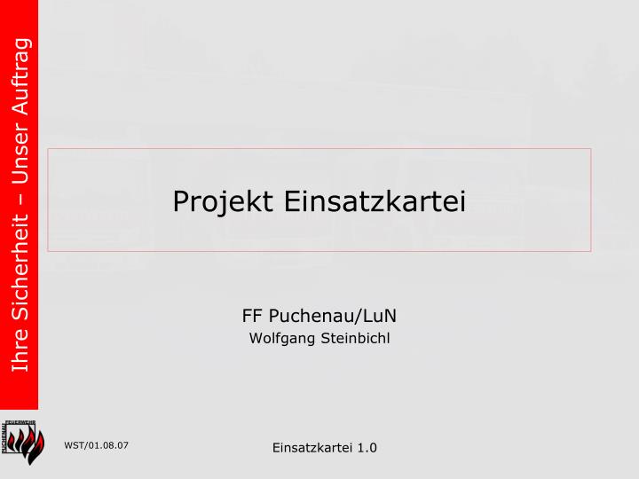 projekt einsatzkartei