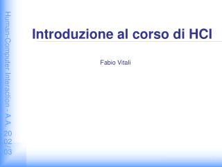 introduzione al corso di hci