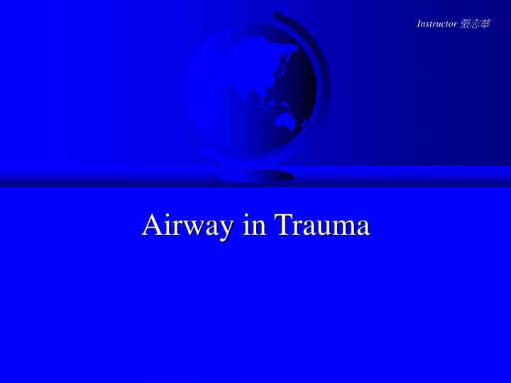 airway in trauma