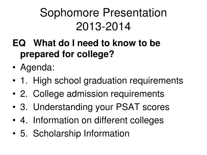 sophomore presentation 2013 2014
