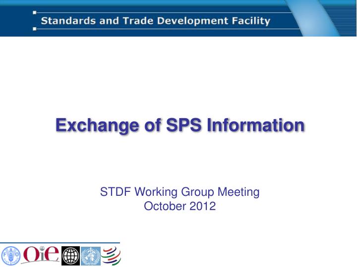 exchange of sps information