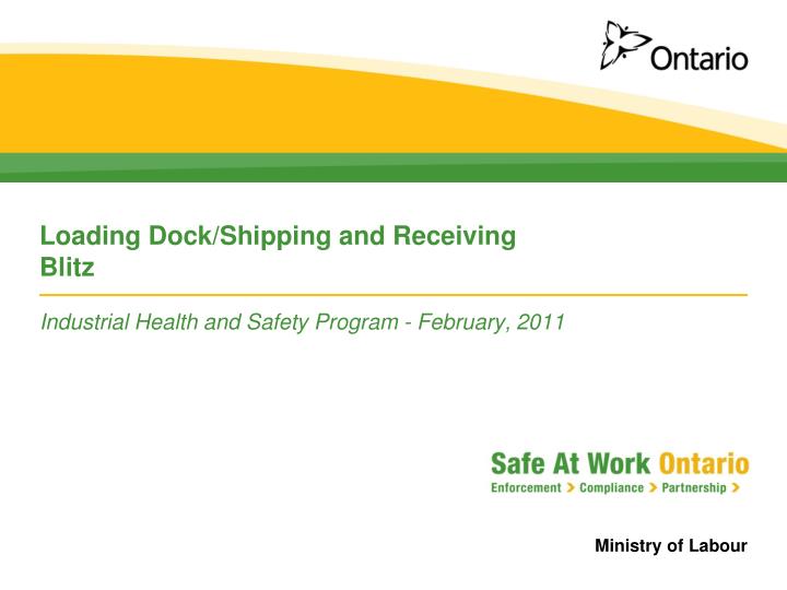 industrial health and safety program february 2011