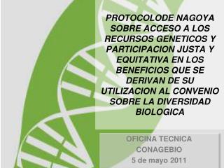 oficina tecnica conagebio 5 de mayo 2011