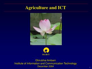Agriculture and ICT