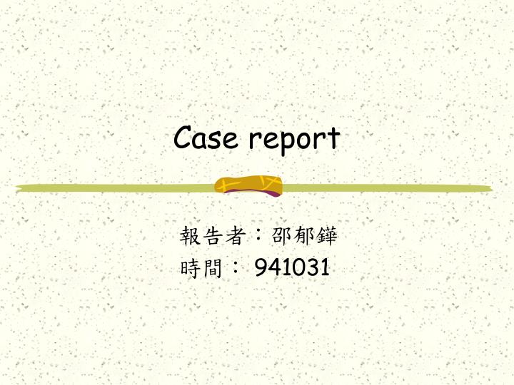 case report