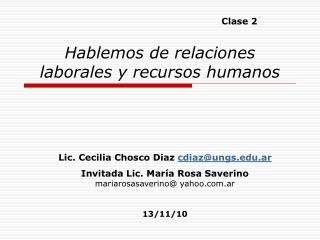 hablemos de relaciones laborales y recursos humanos