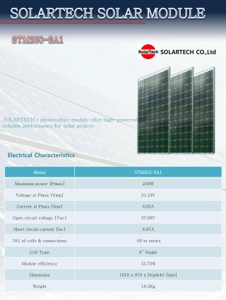 SOLARTECH SOLAR MODULE