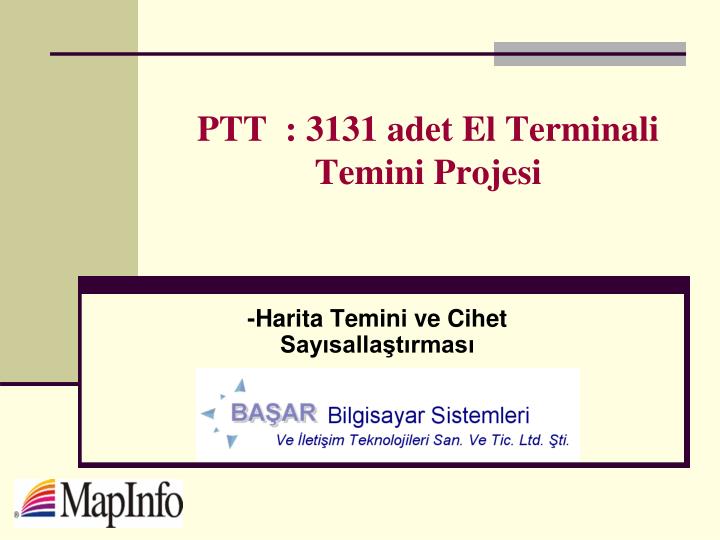 ptt 3131 adet el terminali temini projesi